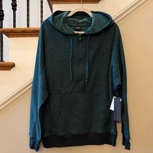 Mono B Half-Zip Hoodie Pullover – Teal Green (M/L) NWT